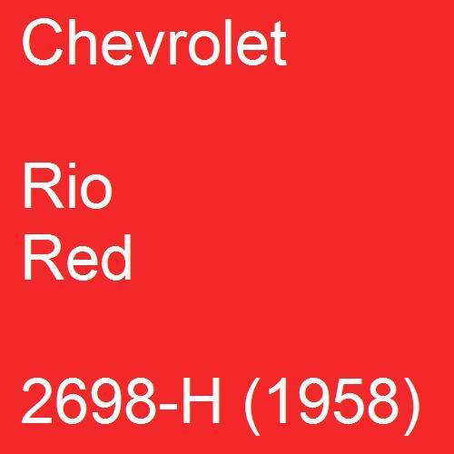 Chevrolet, Rio Red, 2698-H (1958).